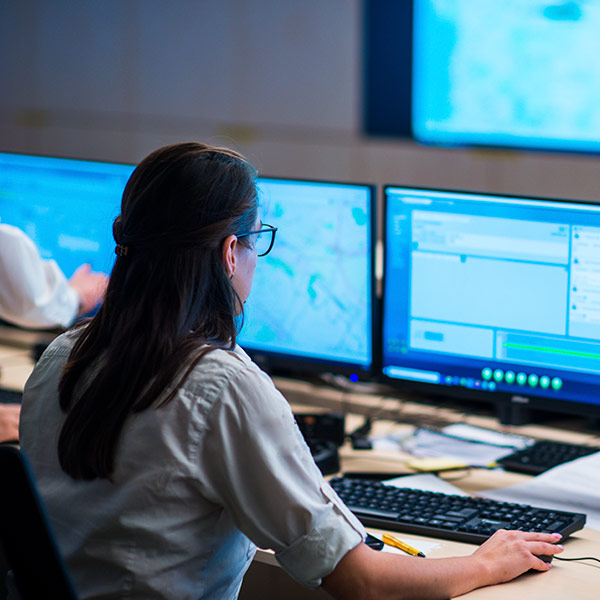 Woman at computer